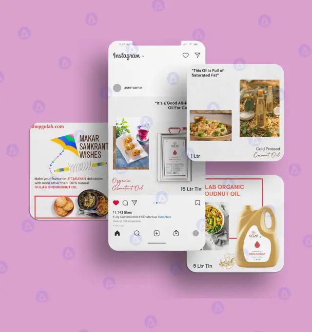 shopgulab oils profile page design