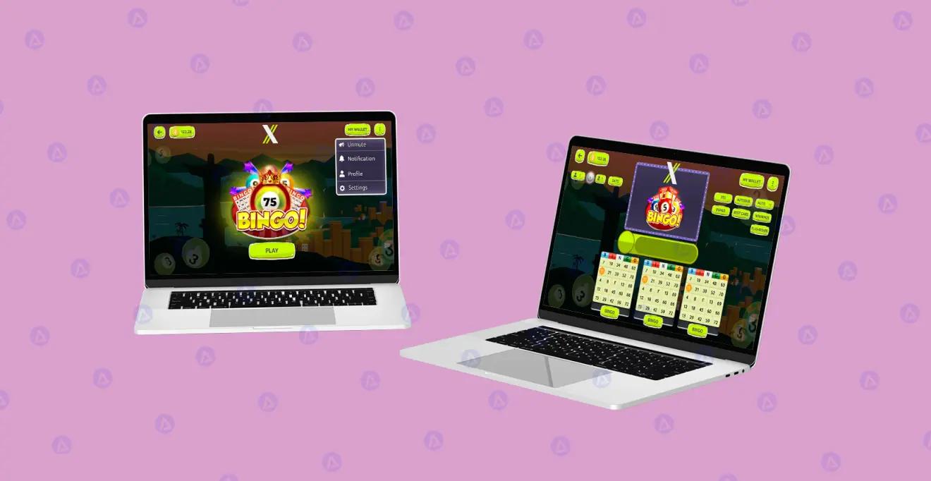 X Bingo Game Homepage Design