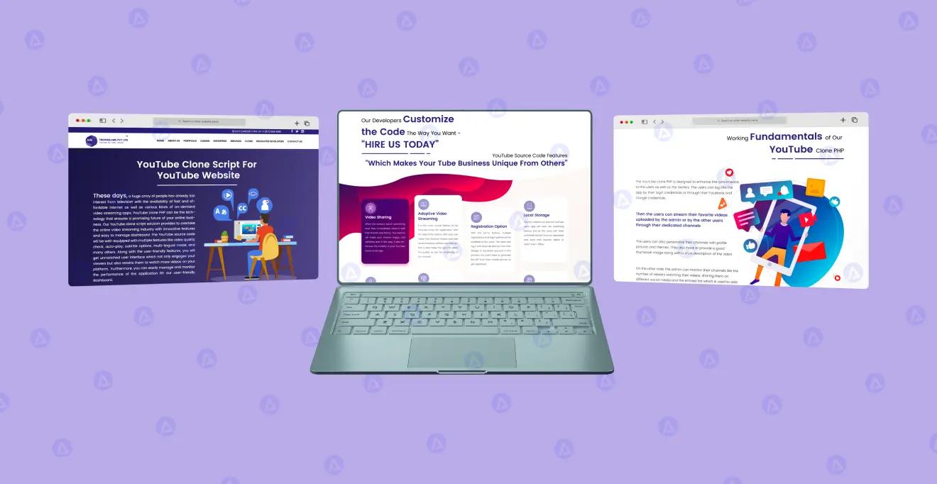 Youtube Site Clone Pages Design