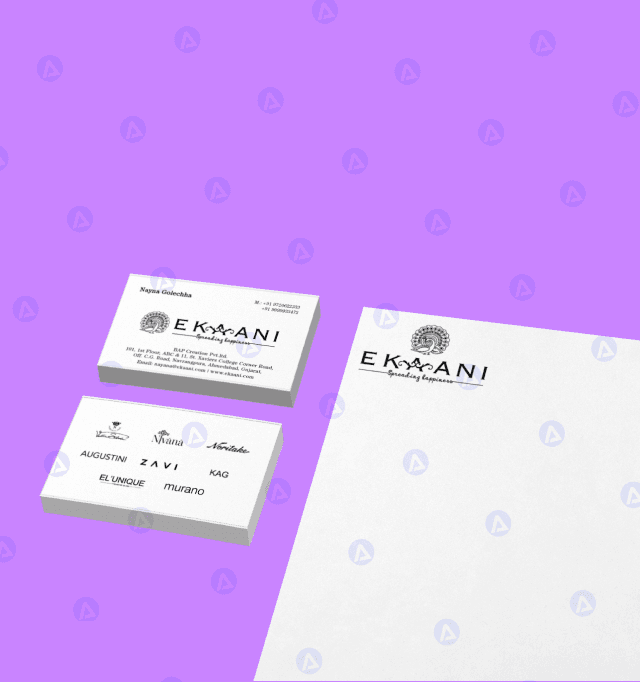 ekaani social media business card design