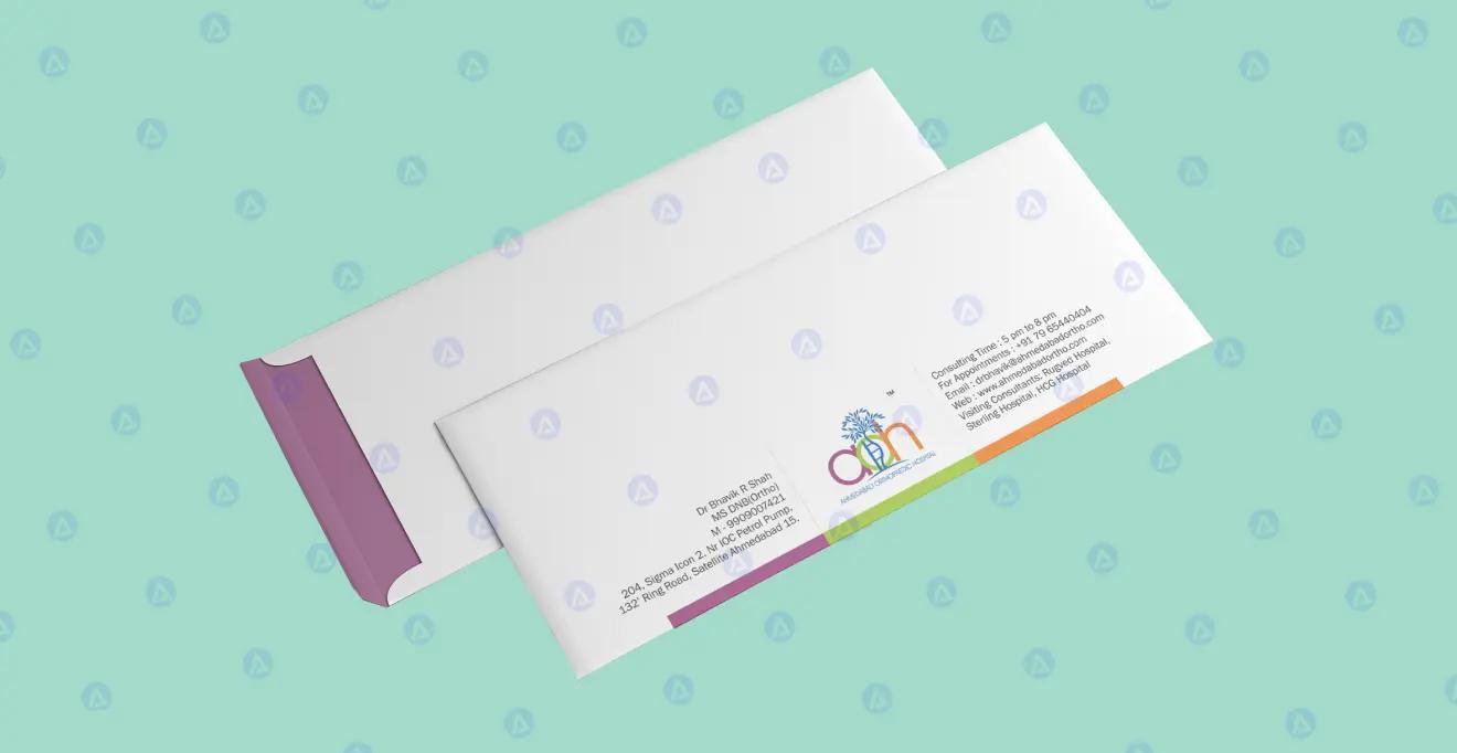Ahmedabad Orthopaedic Hospital Envelope Design Ahmedabad Orthopaedic Hospital Envelope Design