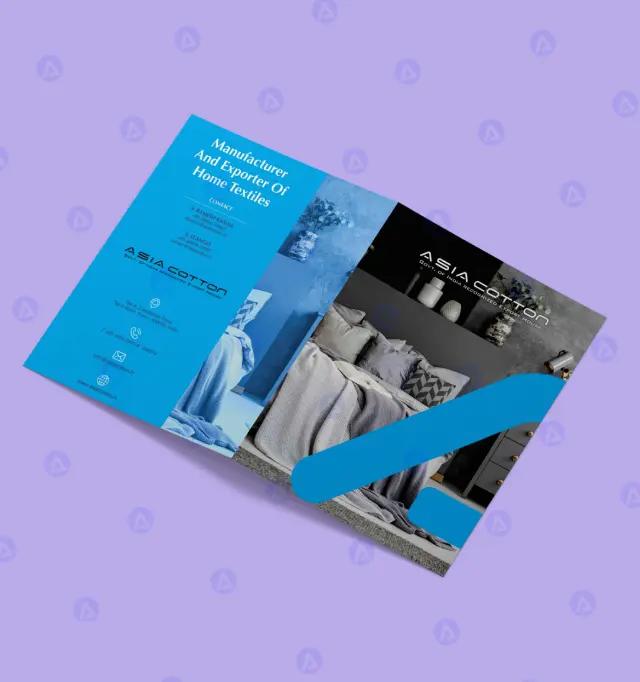Asia Cotton Brochure Front and Back Brochure Page Design Asia Cotton Brochure Front and Back Brochure Page Design