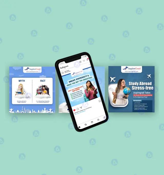 AspireGrad Study Abroad Social Media User Profile Page Design AspireGrad Study Abroad Social Media User Profile Page Design