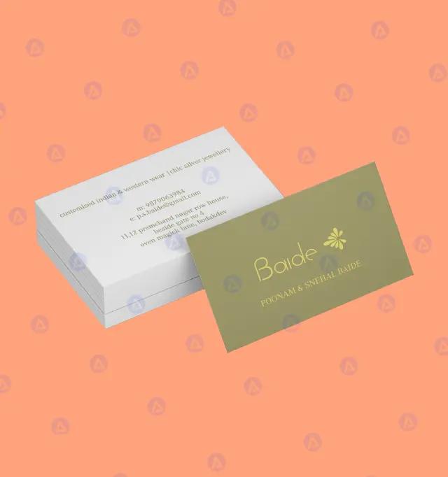 Baide Western Wear Business Card Design Baide Western Wear Business Card Design