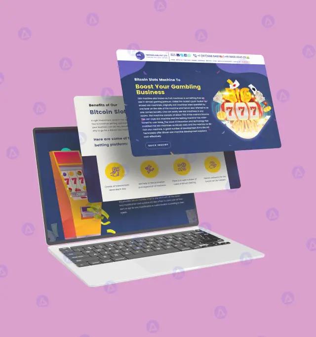 Bitcoin Slot Website Homepage Page Design Bitcoin Slot Website Homepage Page Design
