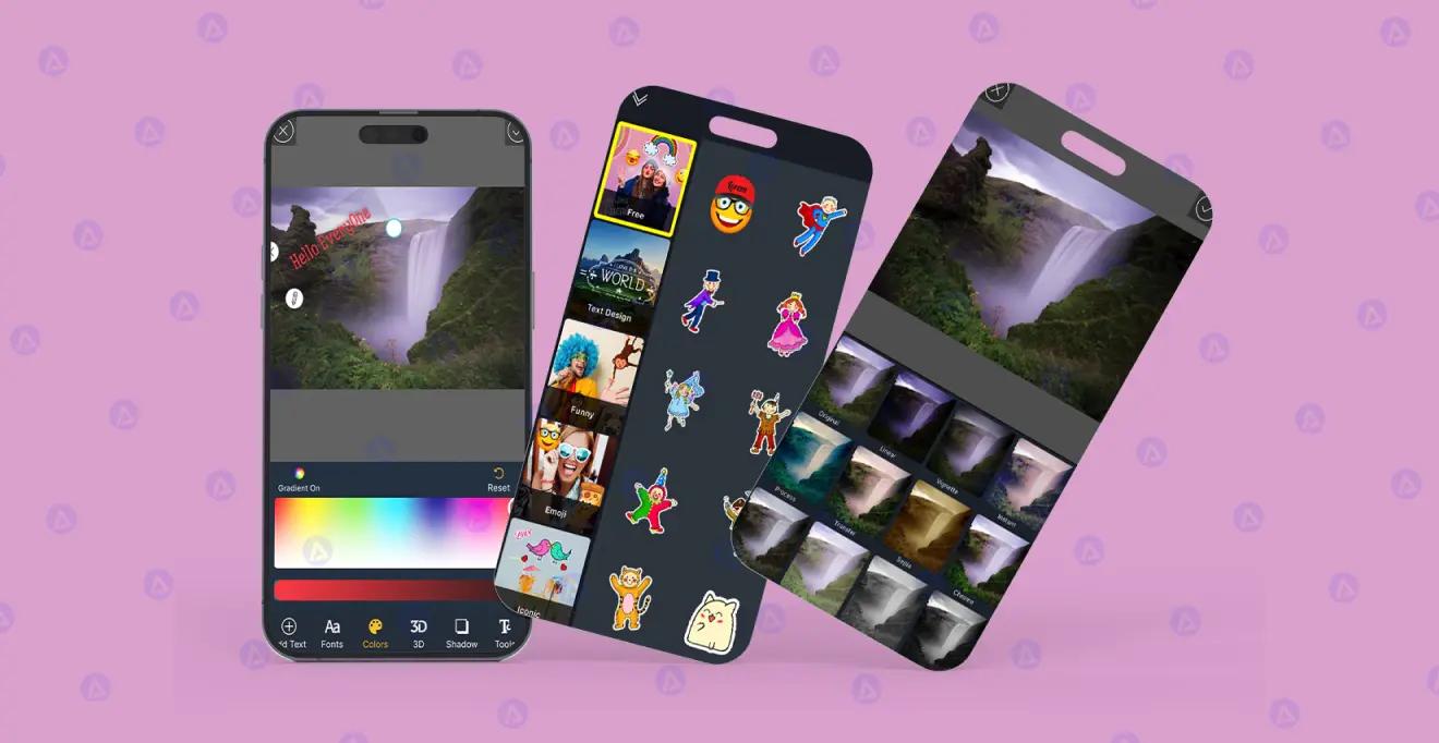 Braincraft Photo Editing App Colors Page Design Braincraft Photo Editing App Colors Page Design