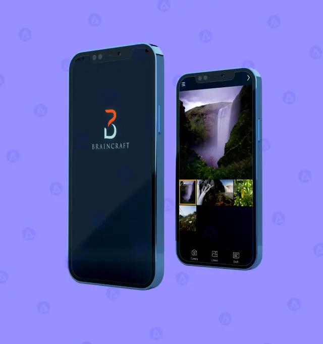 Braincraft Photo Editing App Homepage Design Braincraft Photo Editing App Homepage Design