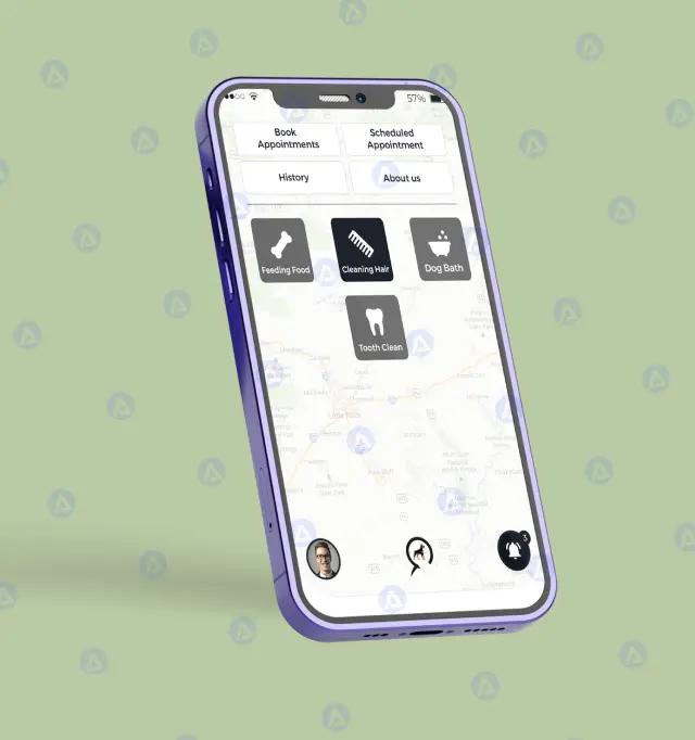 Dogise Dog Care Service App Page Layout Design Dogise Dog Care Service App Page Layout Design