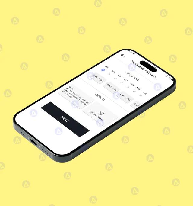 Dogise Dog Care Service App Time Address Page Design Dogise Dog Care Service App Time Address Page Design