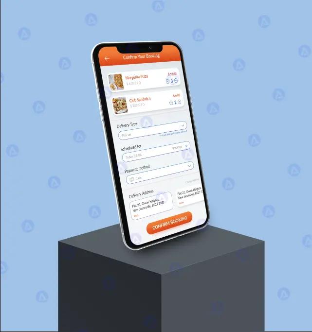 Extra Tasty App Confirm Booking Page Design Extra Tasty App Confirm Booking Page Design