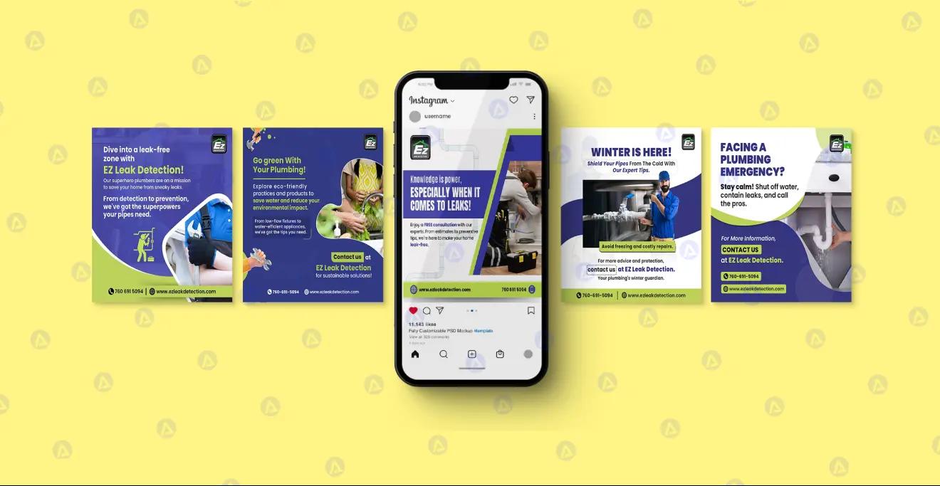 EZ Leak Detection Social Media Profile Page Design EZ Leak Detection Social Media Profile Page Design