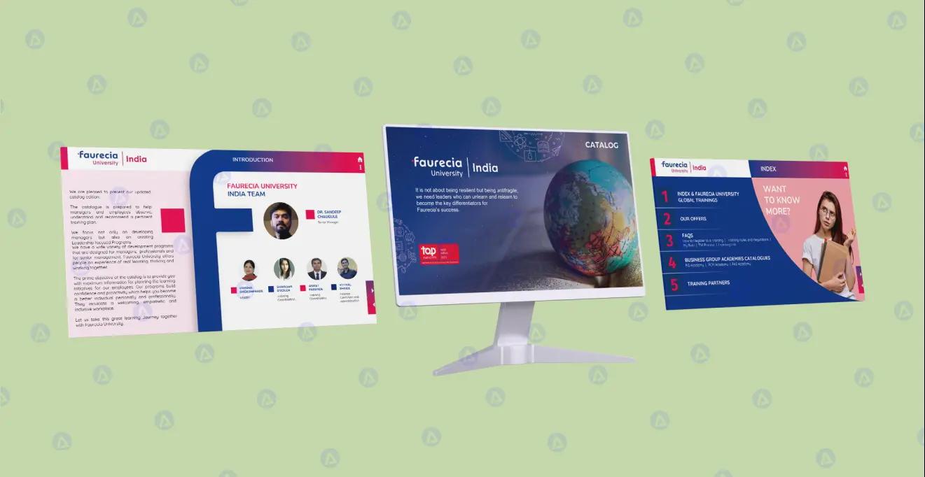 Faurecia University PPT Introduction Page Design Faurecia University PPT Introduction Page Design