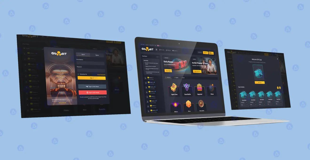 GGBIT Game Website Sign in Page Design GGBIT Game Website Sign in Page Design