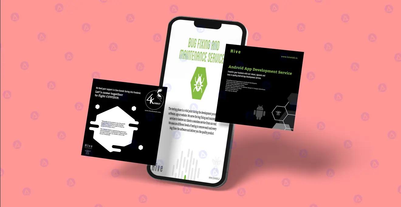 hive it company social media post images design hive it company social media post images design