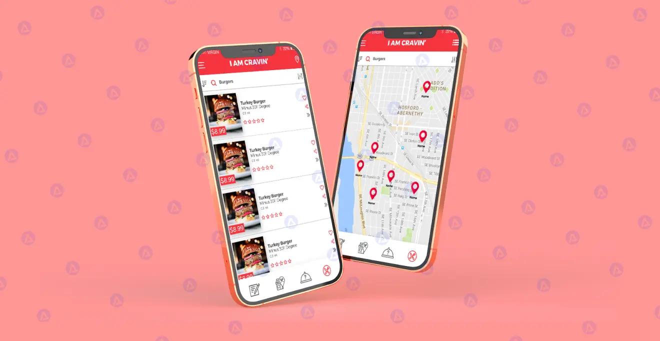 i am cravin’ food delivery app product list screen ui ux design i am cravin’ food delivery app product list screen ui ux design