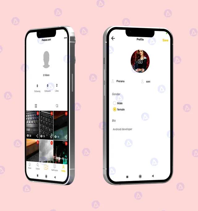 intalkss mobile app user profile page design intalkss mobile app user profile page design