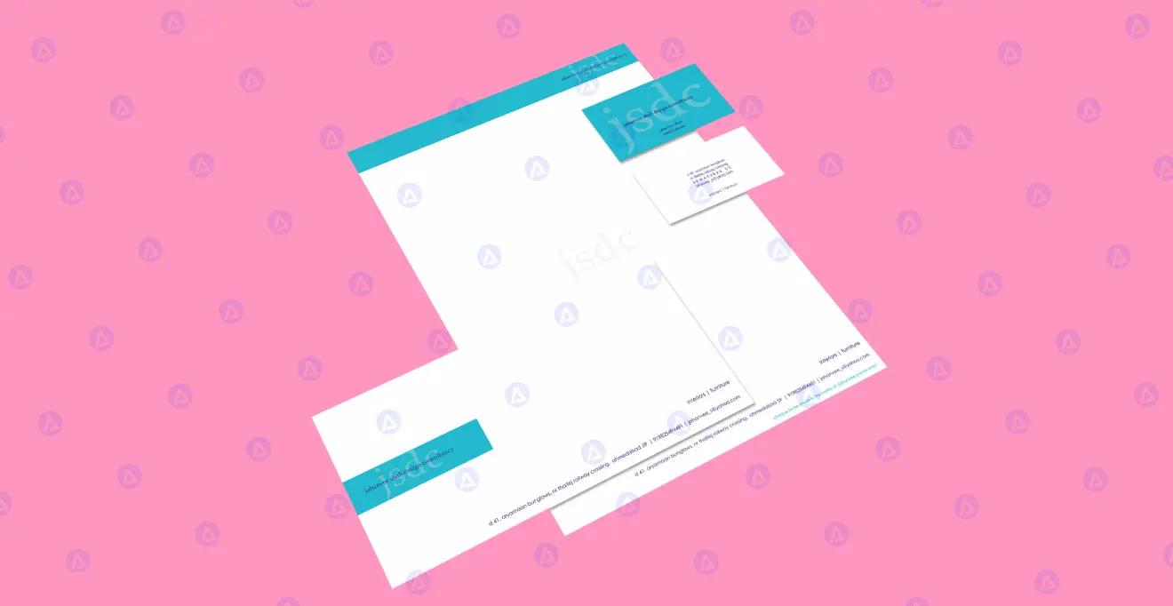 jsdc design consultancy letterhead, envelope & business card design jsdc design consultancy letterhead, envelope & business card design