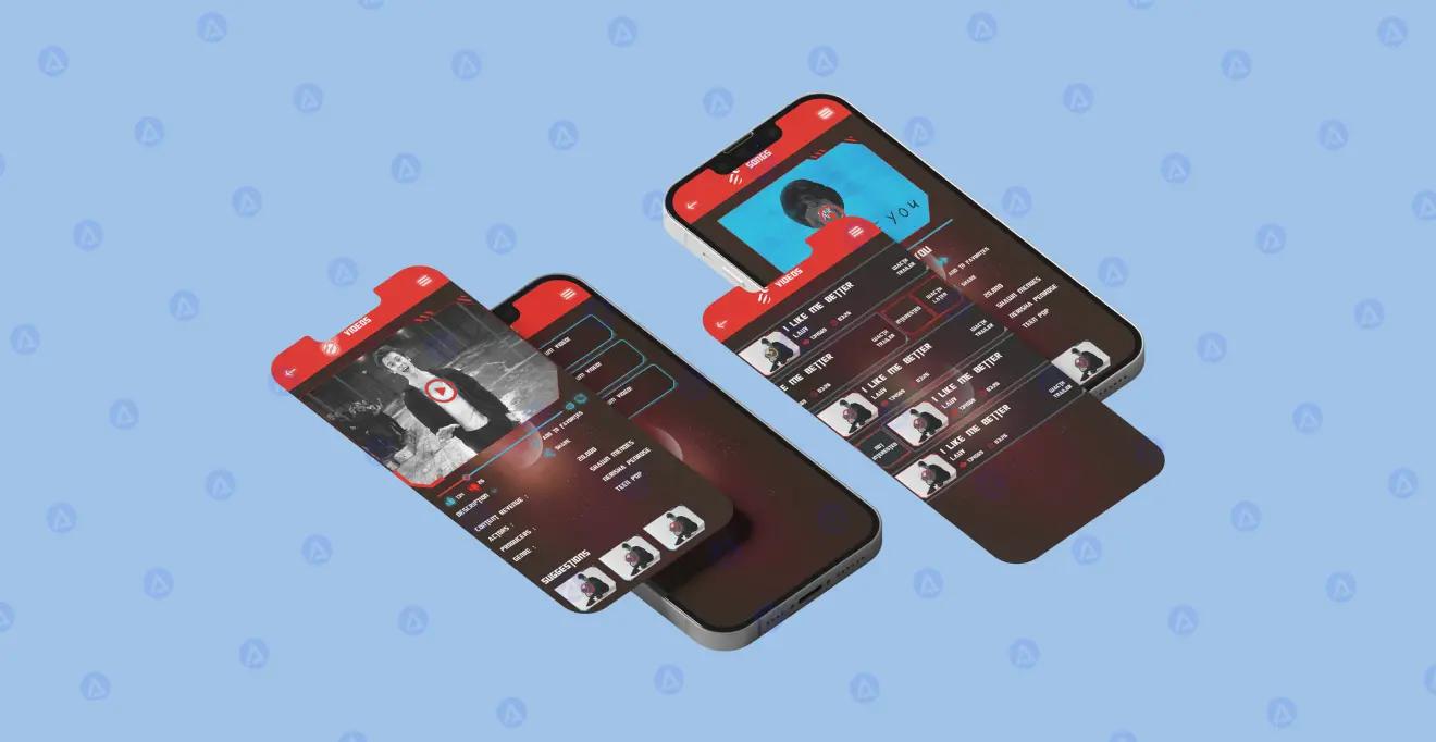 jupiter music app songs and videos page design jupiter music app songs and videos page design