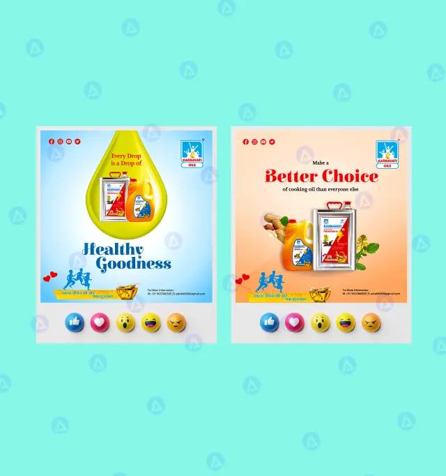 karnavati oils post likes page design karnavati oils post likes page design