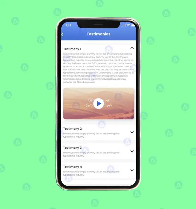 my ziklag music player app testimonial screen design my ziklag music player app testimonial screen design