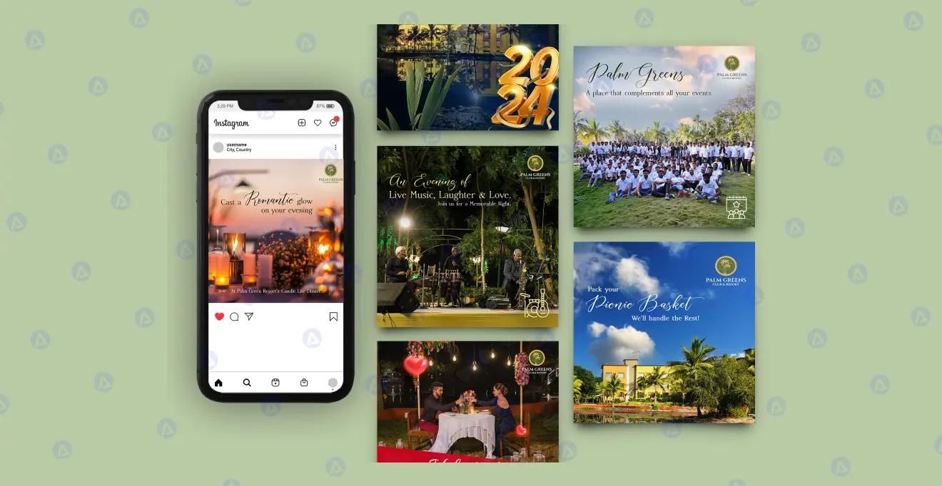 palm greens club resort social media user profile page design palm greens club resort social media user profile page design