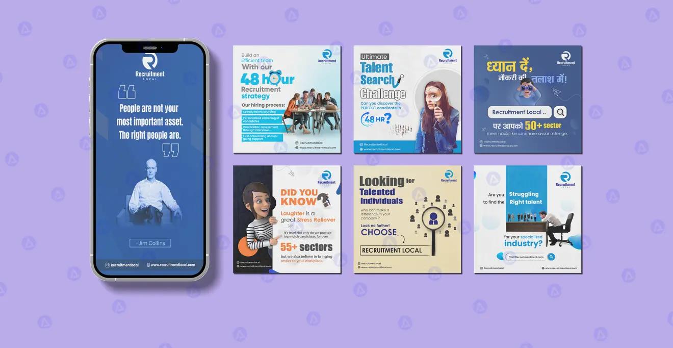 recruitment local social media post images design recruitment local social media post images design