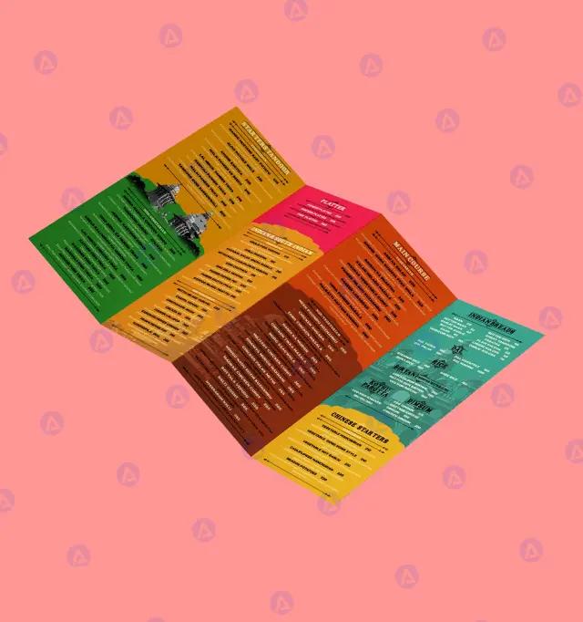 the madras diner restaurant foldable menu page design the madras diner restaurant foldable menu page design