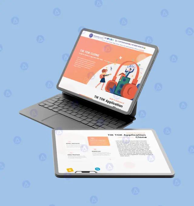 tiktok social media clone app home page design tiktok social media clone app home page design