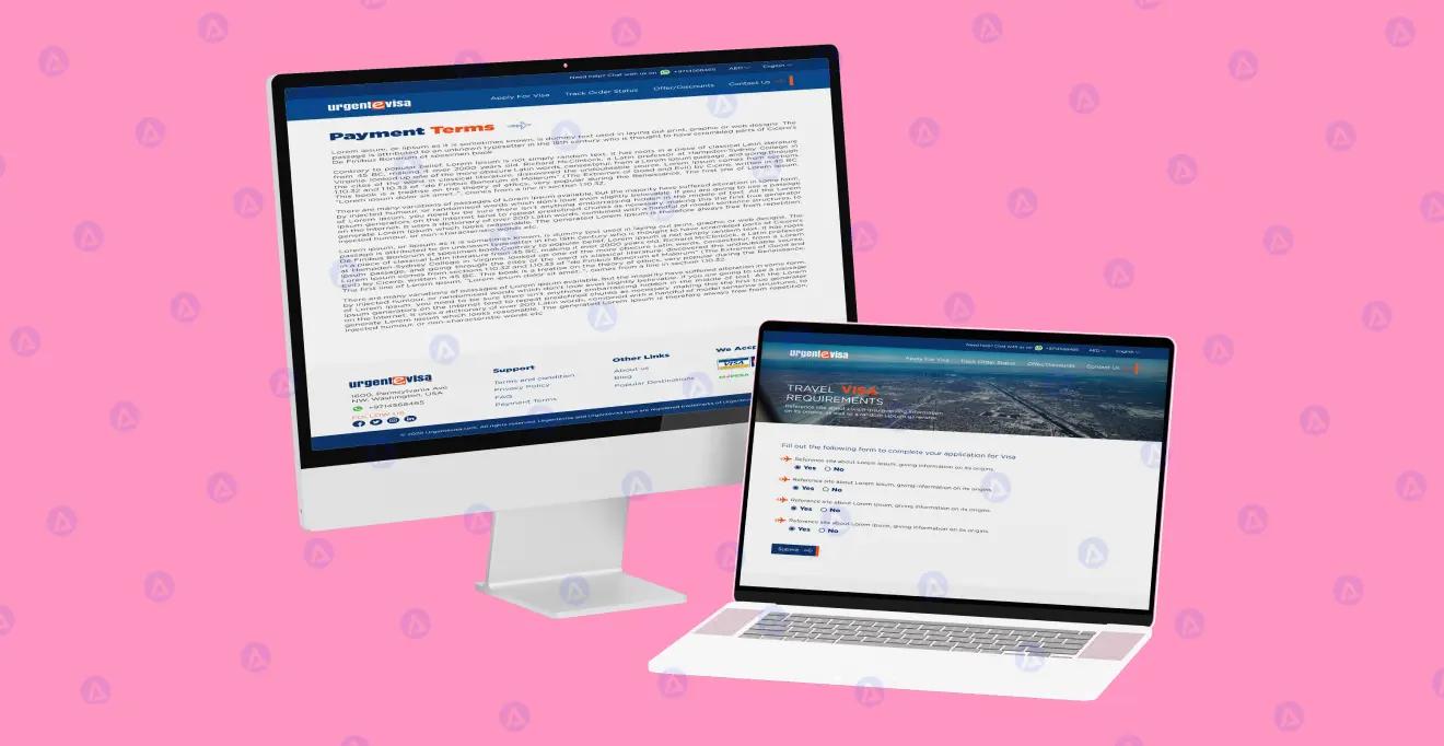 urgent evisa website payment terms page design urgent evisa website payment terms page design