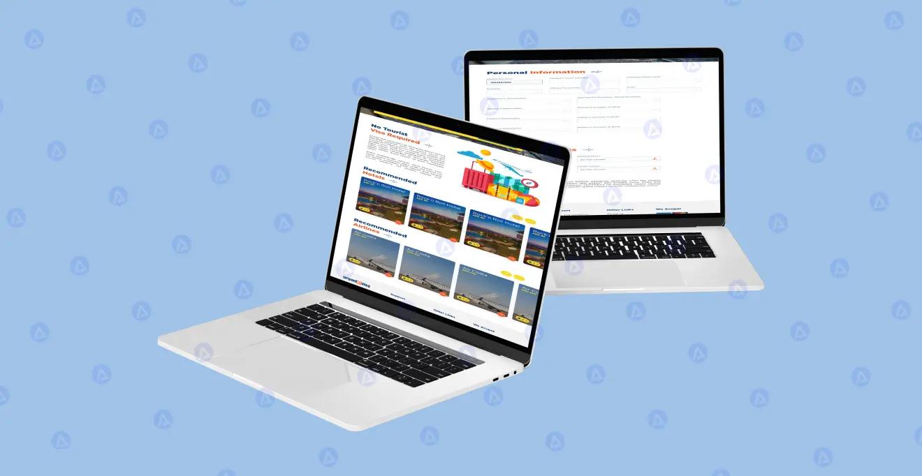 urgent evisa website personal information page design urgent evisa website personal information page design