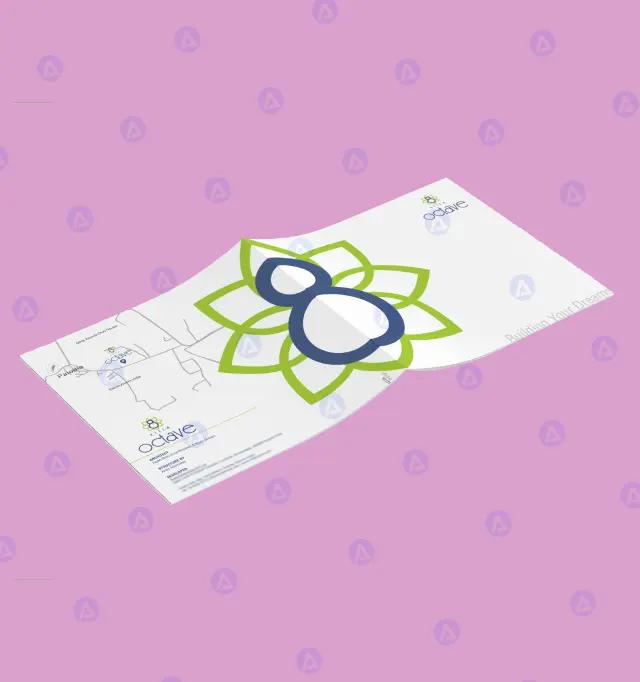 villa octave residential front side page brochure design villa octave residential front side page brochure design