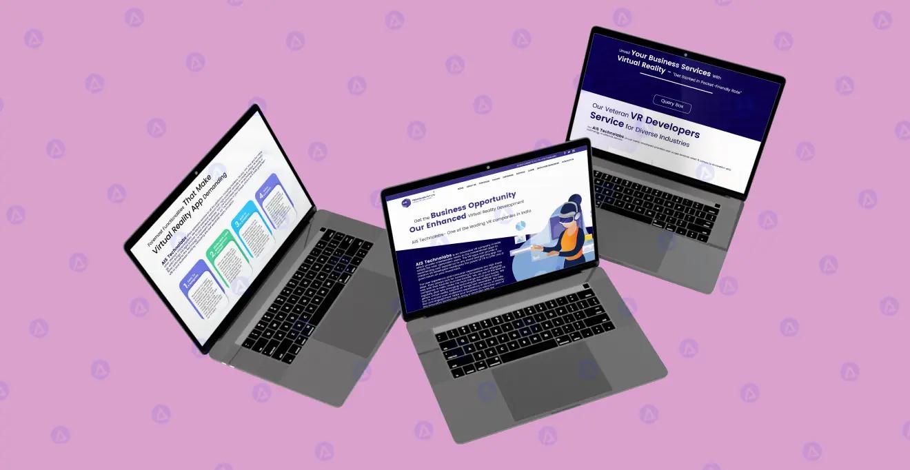 Virtual Reality Website Homepage design Virtual Reality Website Homepage design