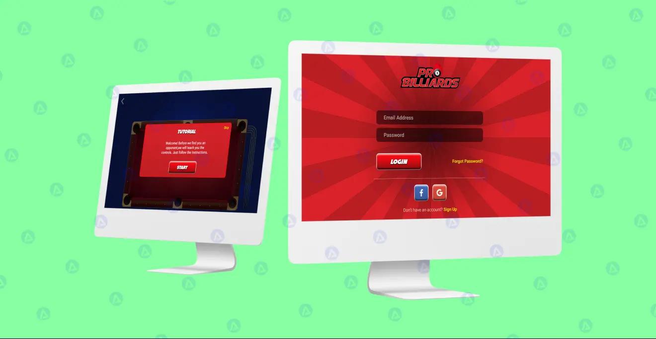 wonga 8 ball pull game login page design wonga 8 ball pull game login page design