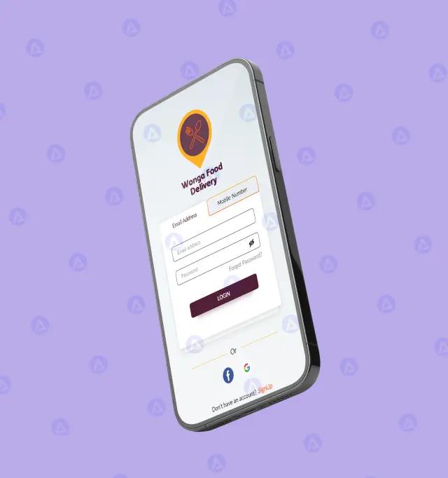 wonga food delivery app login password page design wonga food delivery app login password page design