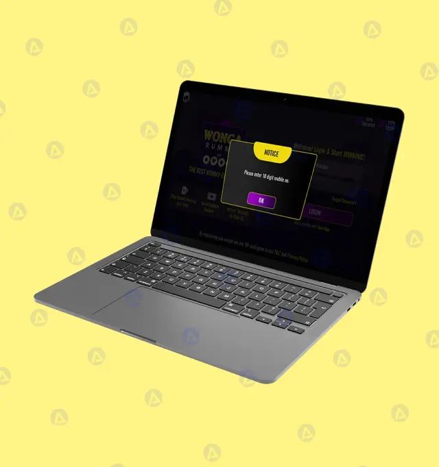 Wonga Rummy Cards Game Notice Popup Design Wonga Rummy Cards Game Notice Popup Design