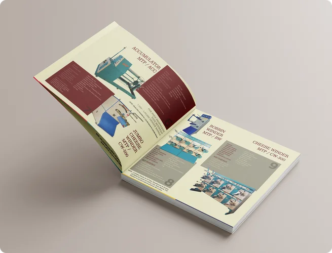 MTPL brochure interior pages with services overview
