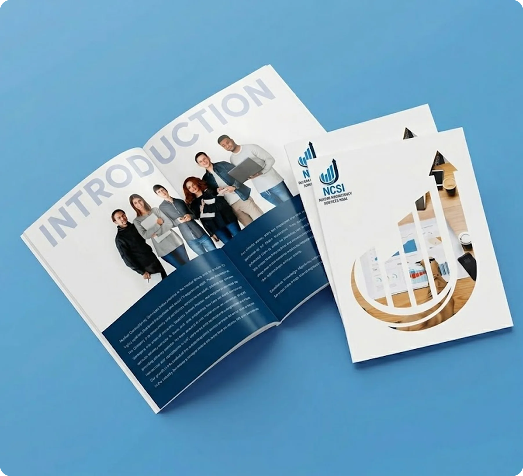 Navkar Consultancy Services open brochure — introduction spread