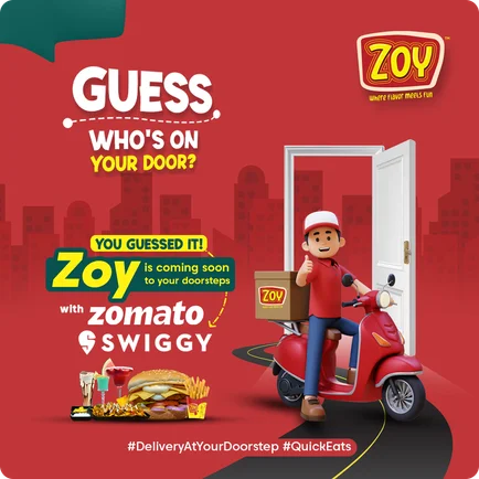 Zoy delivery partnership announcement with Zomato and Swiggy