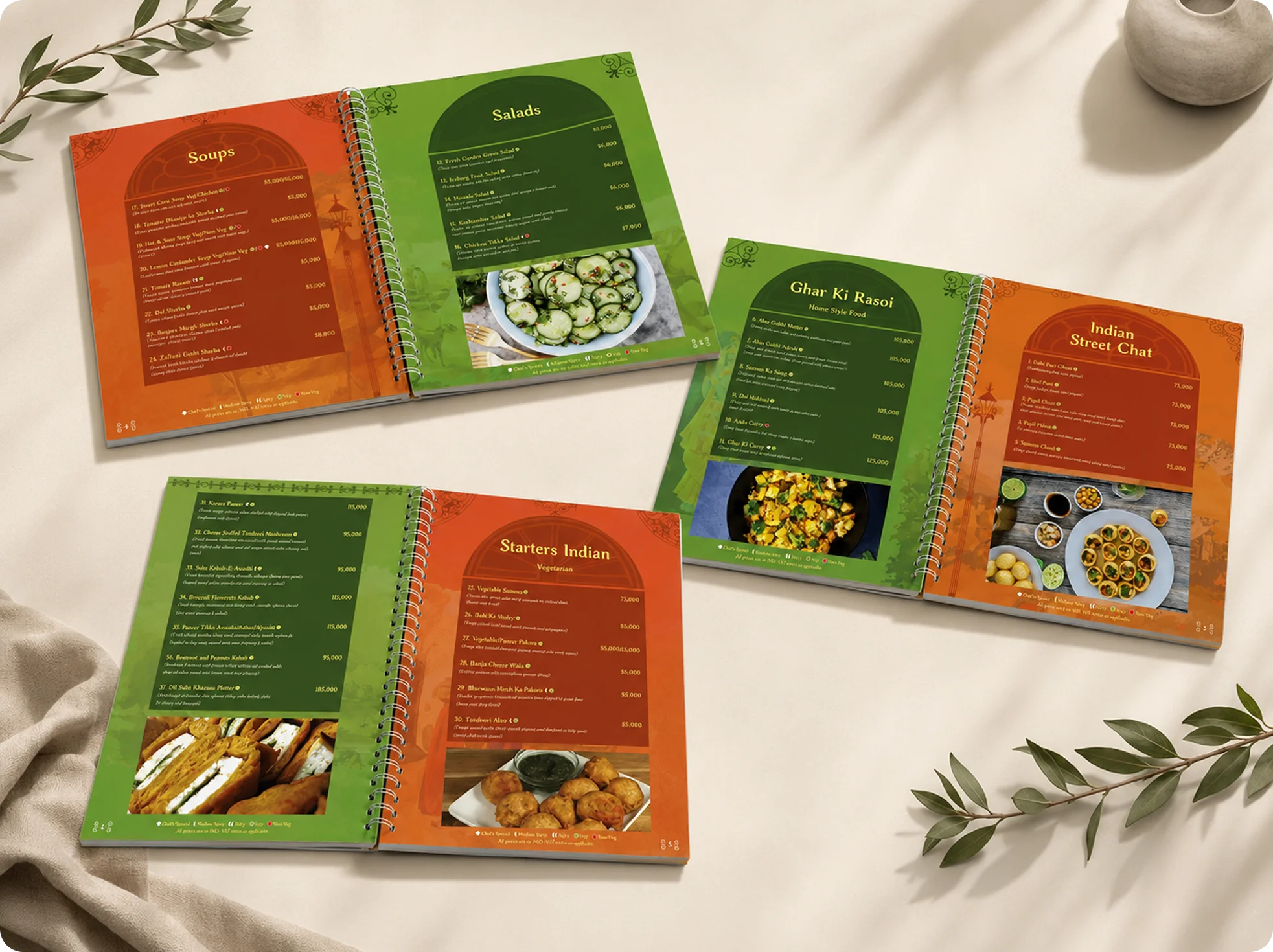Dahi Handi food menu spreads collection