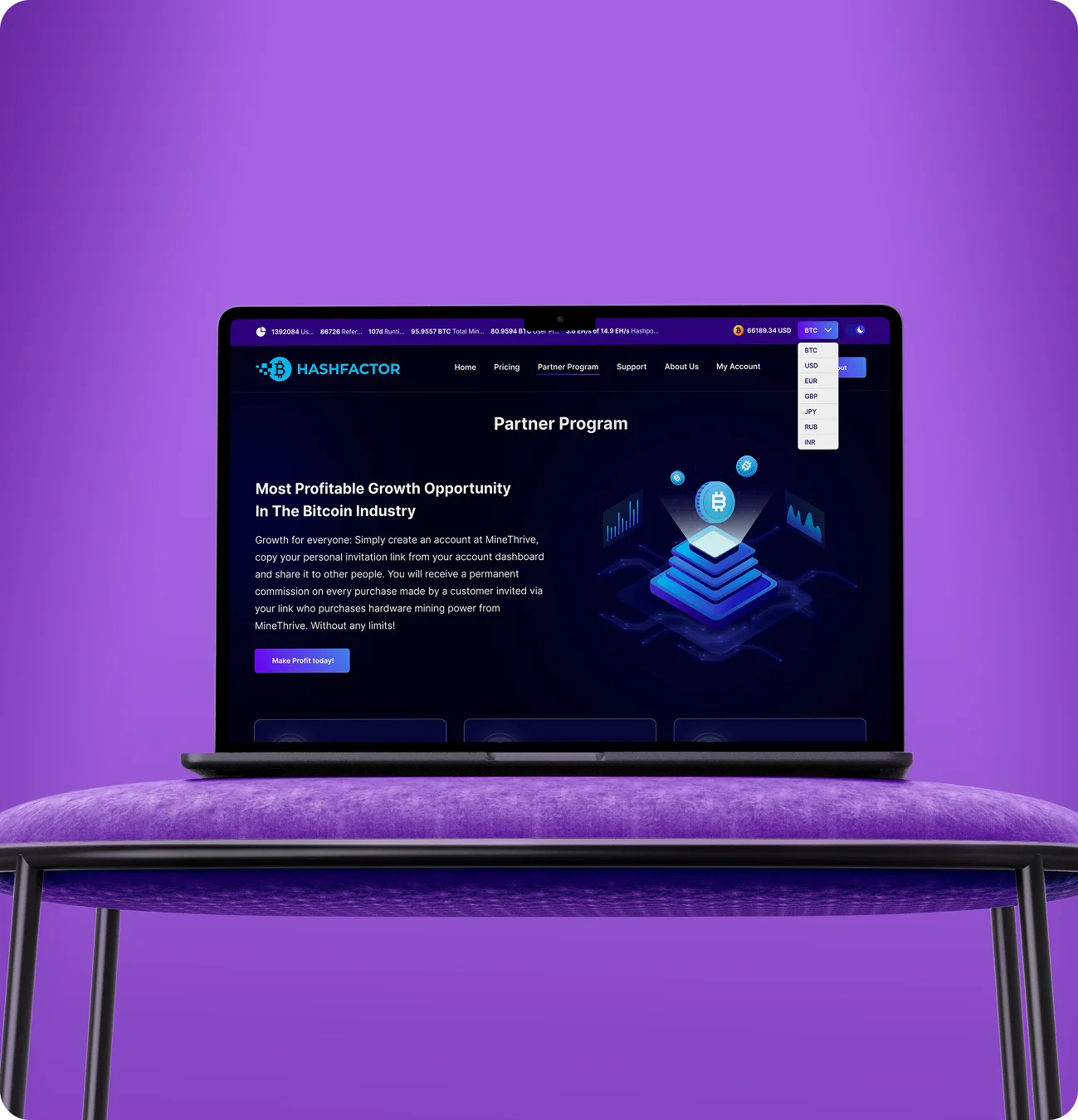 HashFactor branding and design showcase
