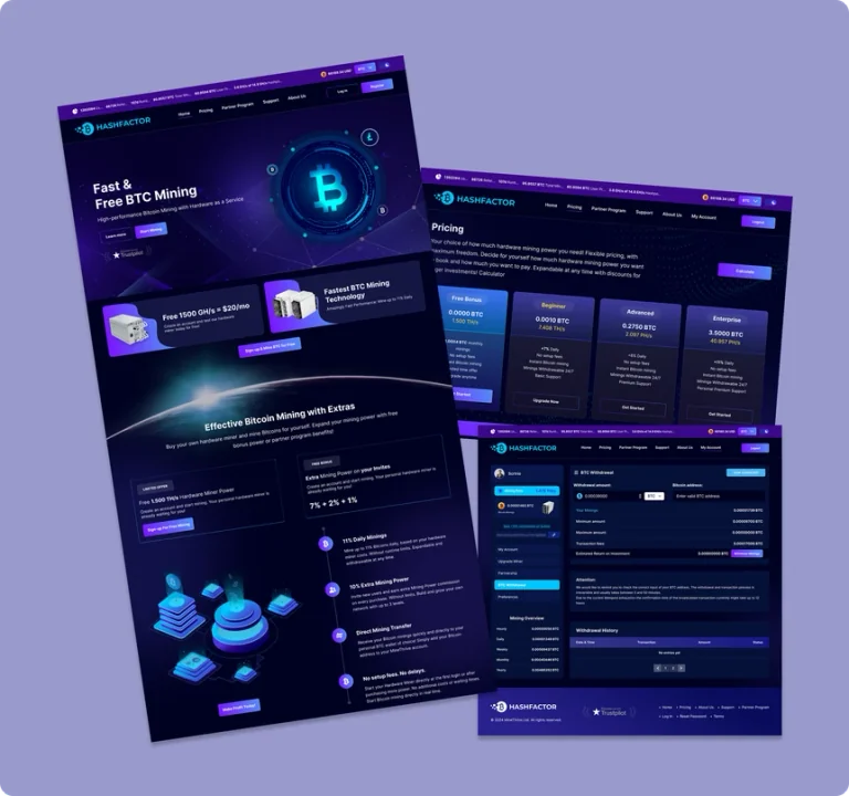 HashFactor branding and design showcase