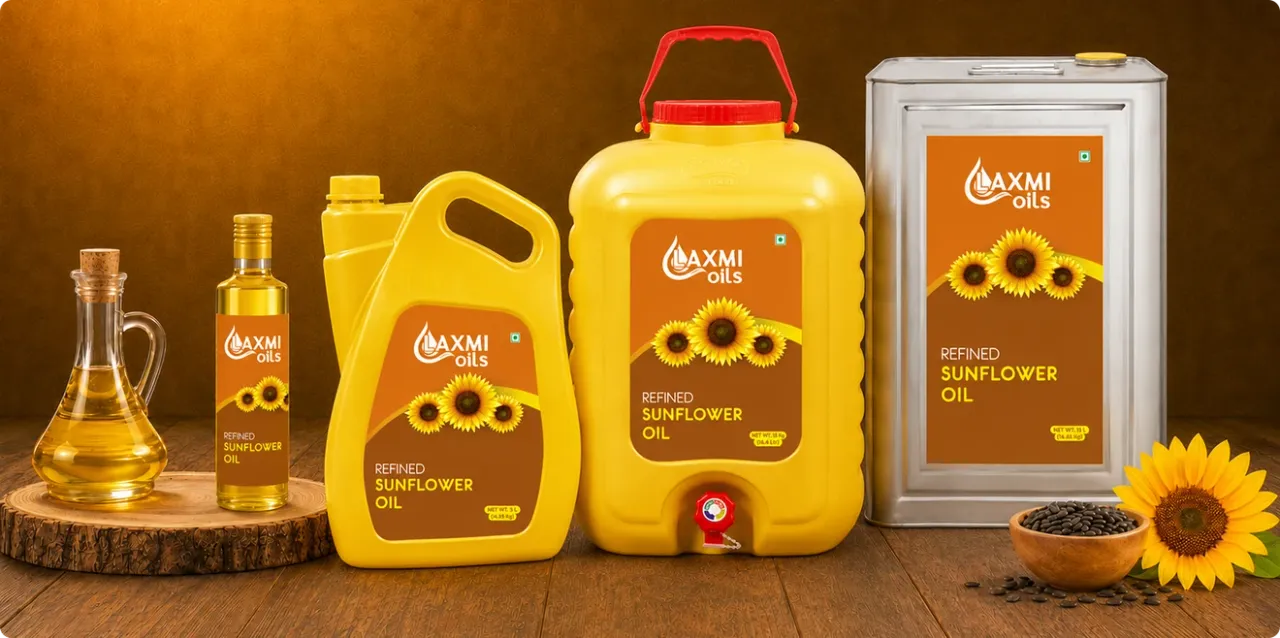 Laxmi Oils packaging design concept