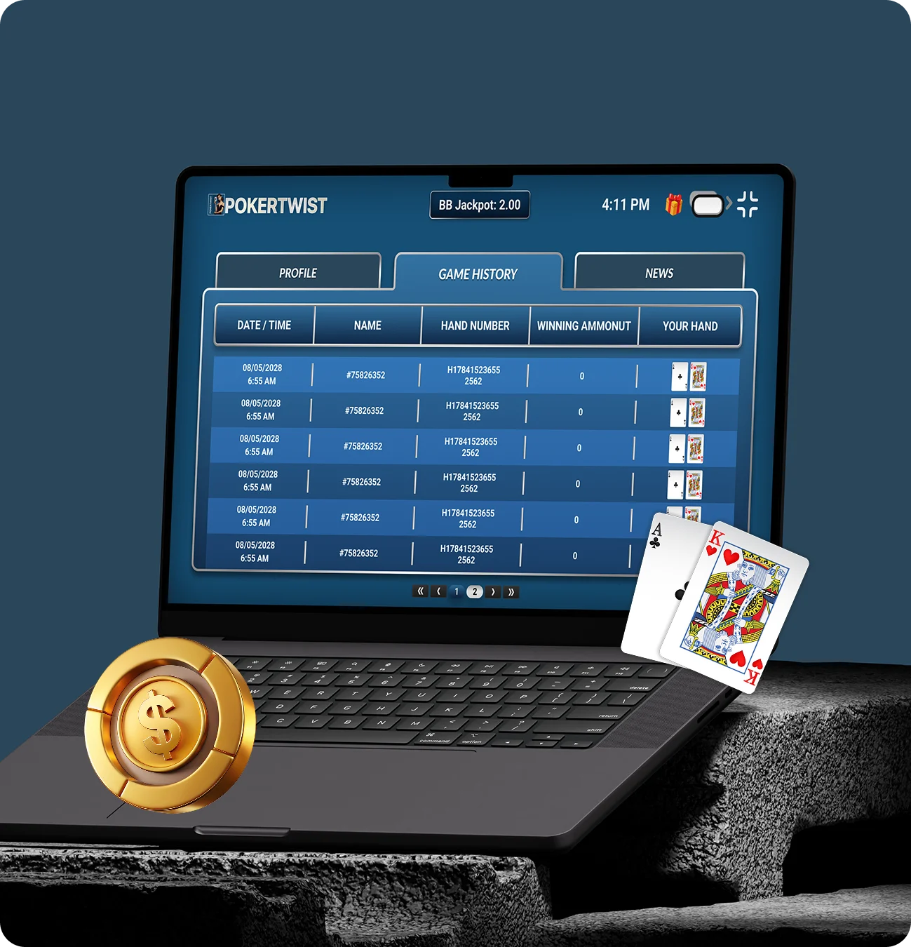 Poker branding and design showcase