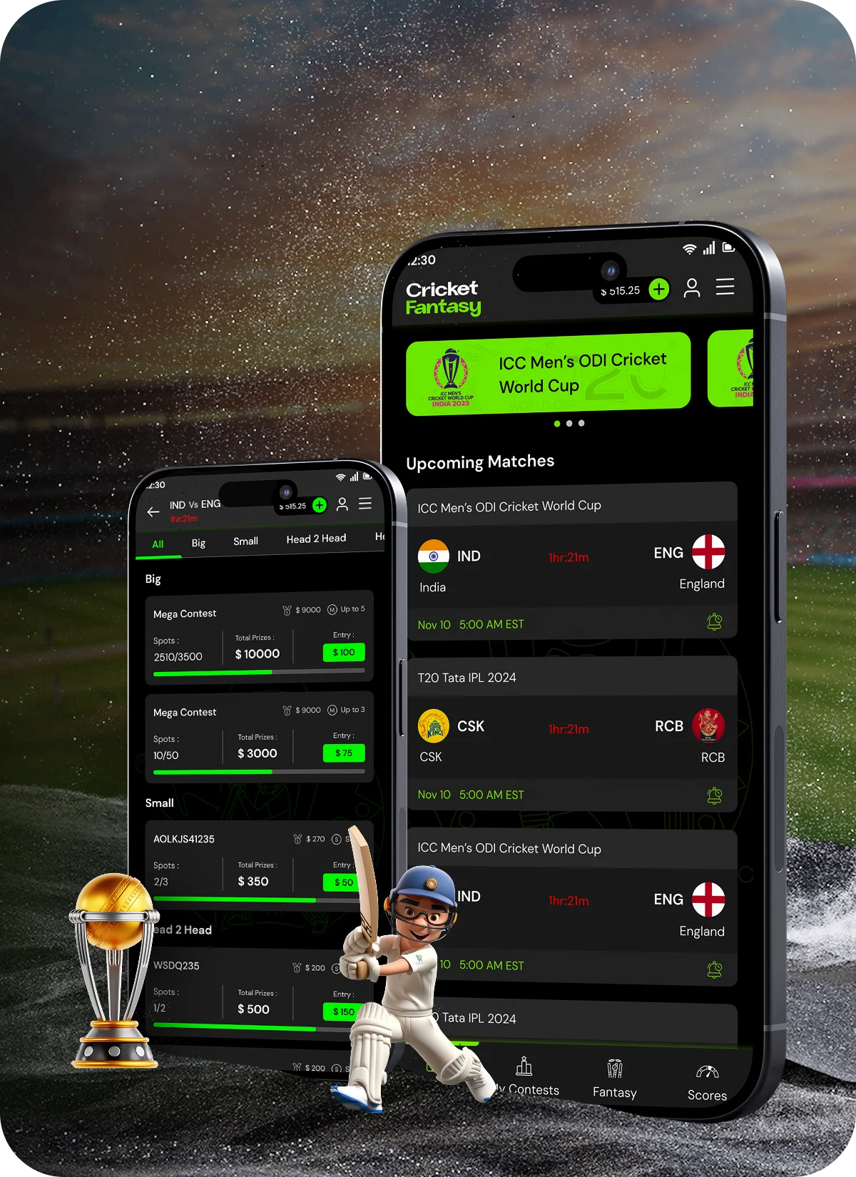 Draft Monkey fantasy cricket app design