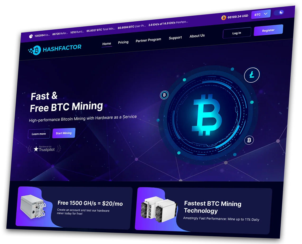 Hashfactor web design by AIS Innovate