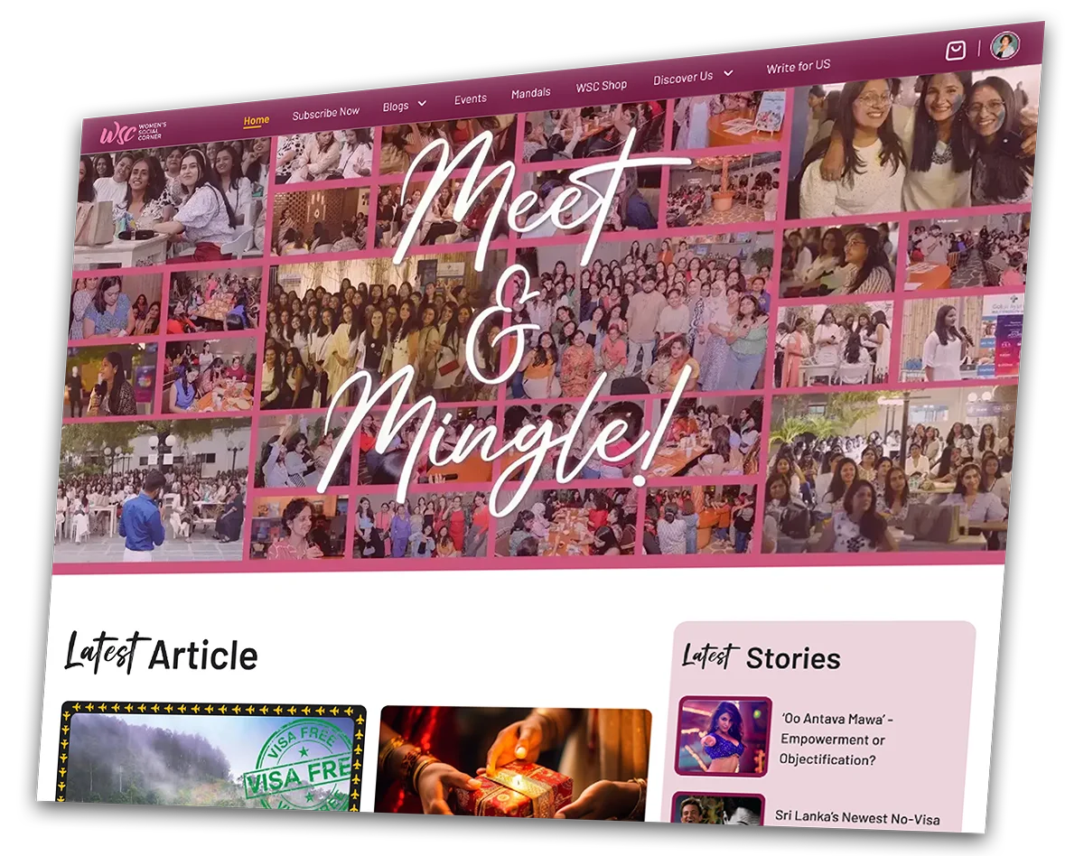 Meet and Mingle web design by AIS Innovate